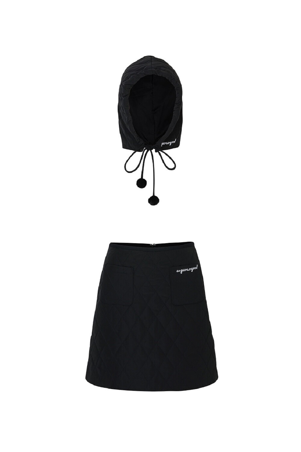3M THINSULATE QUILTED BALACLAVA + SKIRT SET